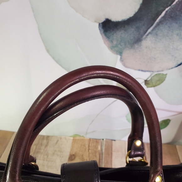 BRAHMIN | Leather Gray Wool Handbag - Picture 4 of 9